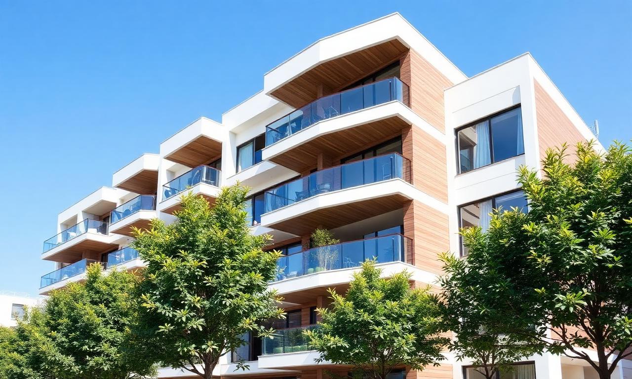 Modern apartment building